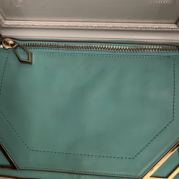Botkier Leather Turquoise Clutch - Picture 2 of 11